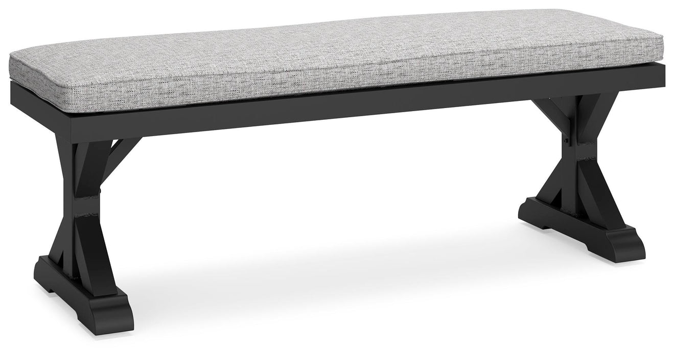 Beachcroft Outdoor Bench with Cushion - Pierce Furniture Gallery