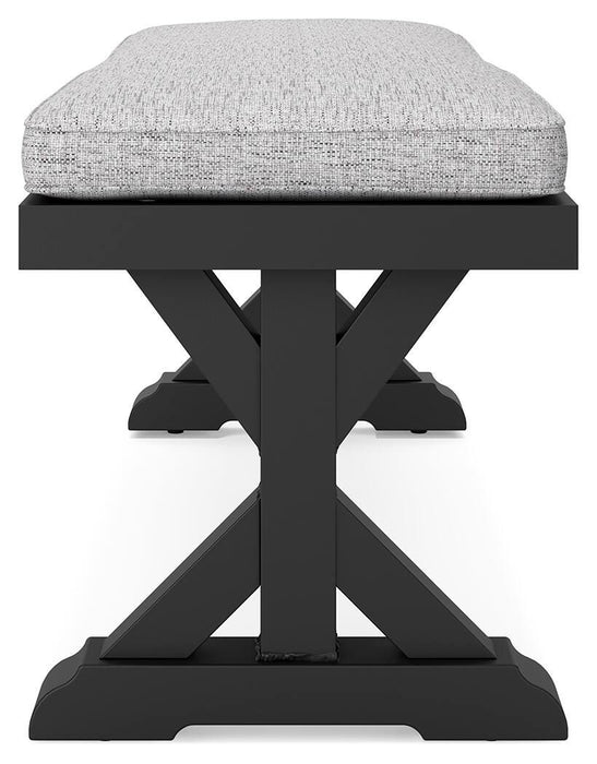 Beachcroft Outdoor Bench with Cushion - Pierce Furniture Gallery