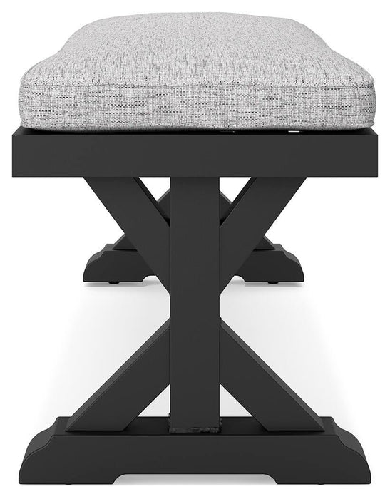 Beachcroft Outdoor Bench with Cushion - Pierce Furniture Gallery