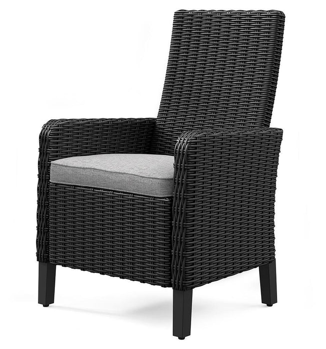 Beachcroft Outdoor Arm Chair with Cushion (Set of 2) - Pierce Furniture Gallery