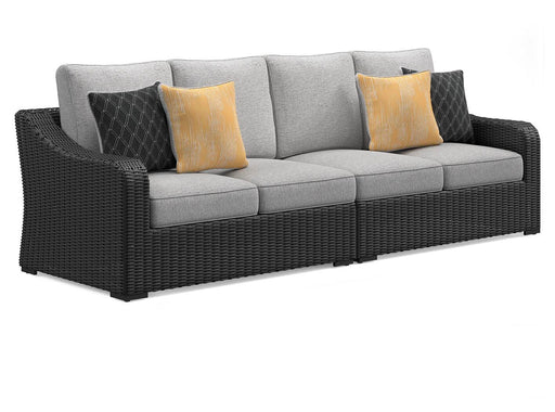 Beachcroft 2-Piece Outdoor Loveseat with Cushion - Pierce Furniture Gallery
