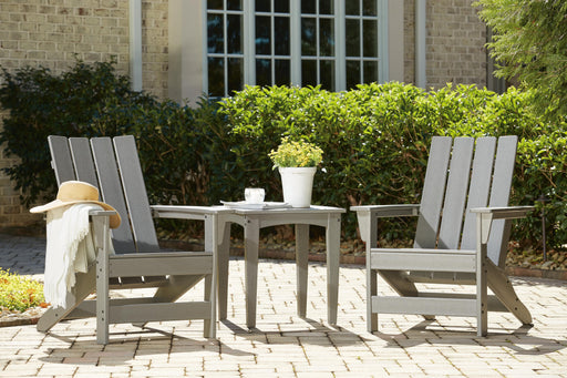 Visola Outdoor Adirondack Chair Set with End Table - Pierce Furniture Gallery