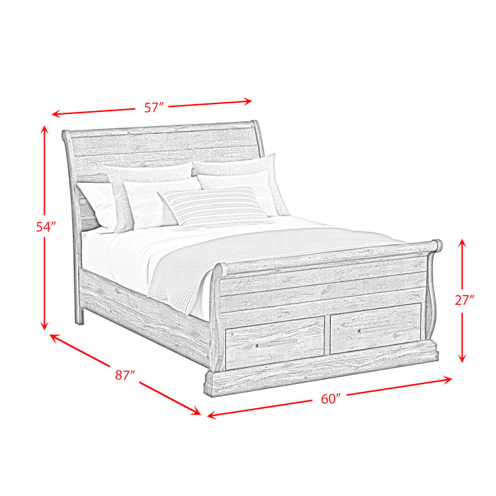 Park Ridge Sleigh Storage Bed