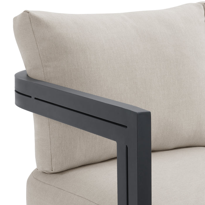 Playa Chair - Dark Grey and Olefin Beige (2 Per Carton)