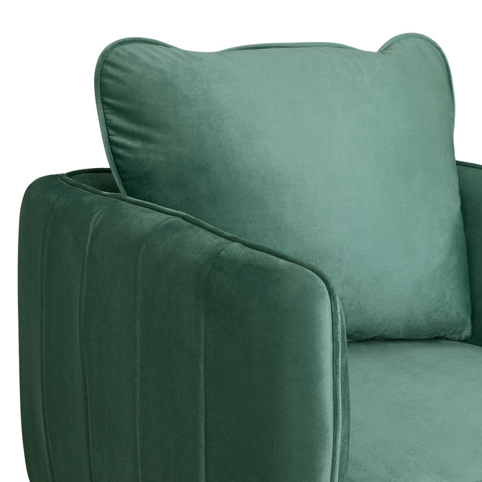 Rae Chair in Lavish 152 Green Velvet