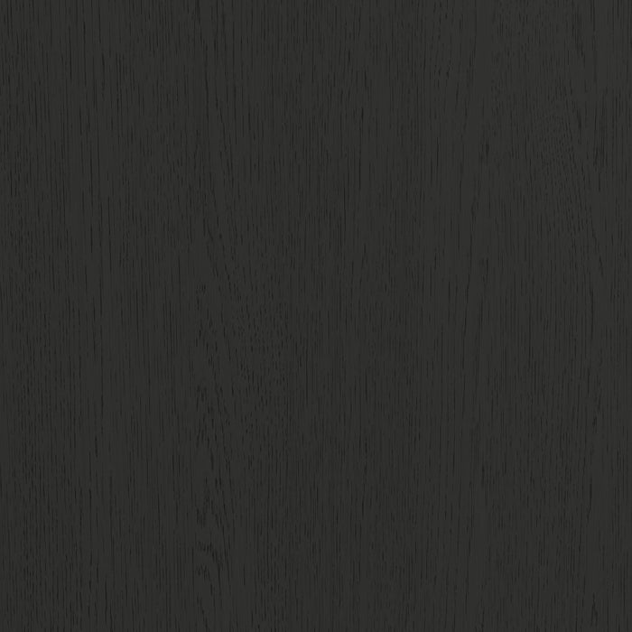 Ridgemont Dressing Stool with White Fabric in Black with Grain