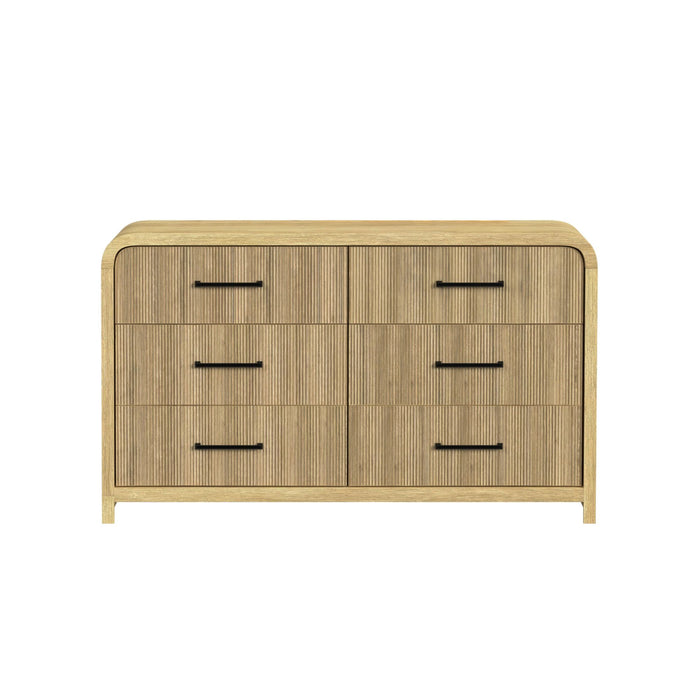 Ridgemont 6-Drawer Dresser in Natural