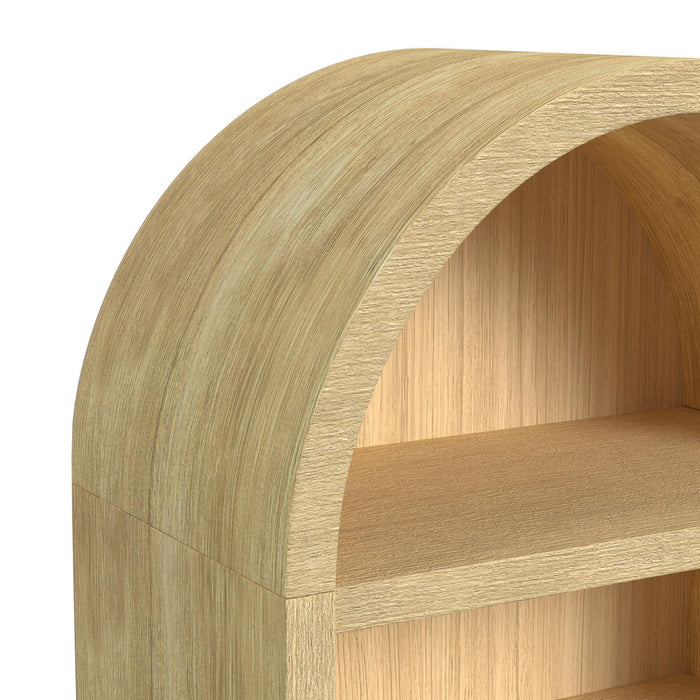 Ridgemont Open Bookcase in Natural