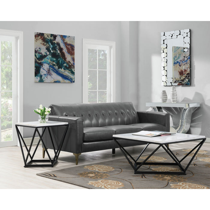 Riko Coffee Table W/ Metal Leg - Pierce Furniture Gallery