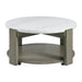 Rosamel Round Coffee Table in Ash Brown - Pierce Furniture Gallery