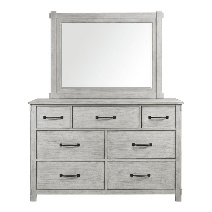 Scott Dresser & Mirror Set White Finish