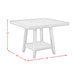 Seneca Square Counter Table with Lazy Susan in Grey - Pierce Furniture Gallery