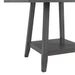 Seneca Square Counter Table with Lazy Susan in Grey - Pierce Furniture Gallery