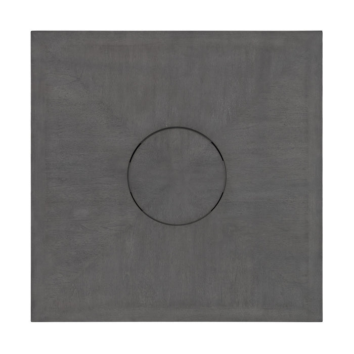 Seneca Square Counter Table with Lazy Susan in Grey - Pierce Furniture Gallery