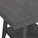 Seneca Square Counter Table with Lazy Susan in Grey - Pierce Furniture Gallery