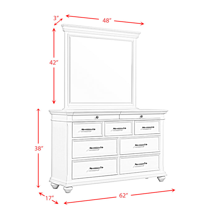 Slater 9-Drawer Dresser with Mirror - Pierce Furniture Gallery