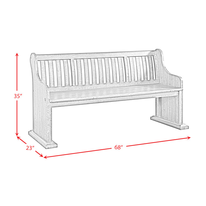 Stone Pew Bench - Pierce Furniture Gallery