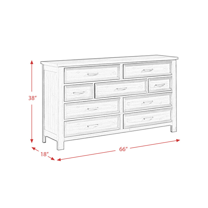 Sullivan 9-Drawer Dresser in Drift Grey - Pierce Furniture Gallery