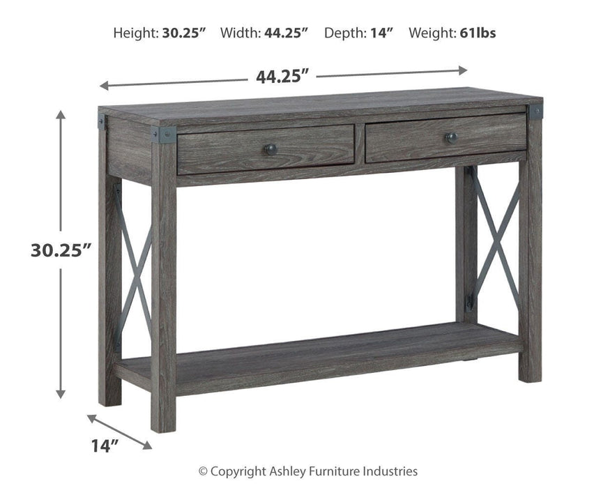 Freedan Sofa/Console Table - Pierce Furniture Gallery