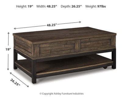 Johurst Coffee Table with Lift Top - Pierce Furniture Gallery
