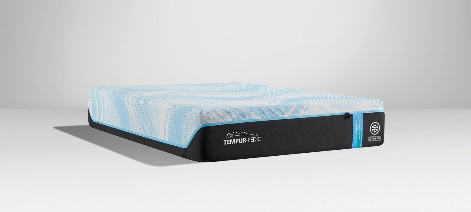 Tempur-Pedic LuxeBreeze Medium Hybrid Mattress - Pierce Furniture Gallery