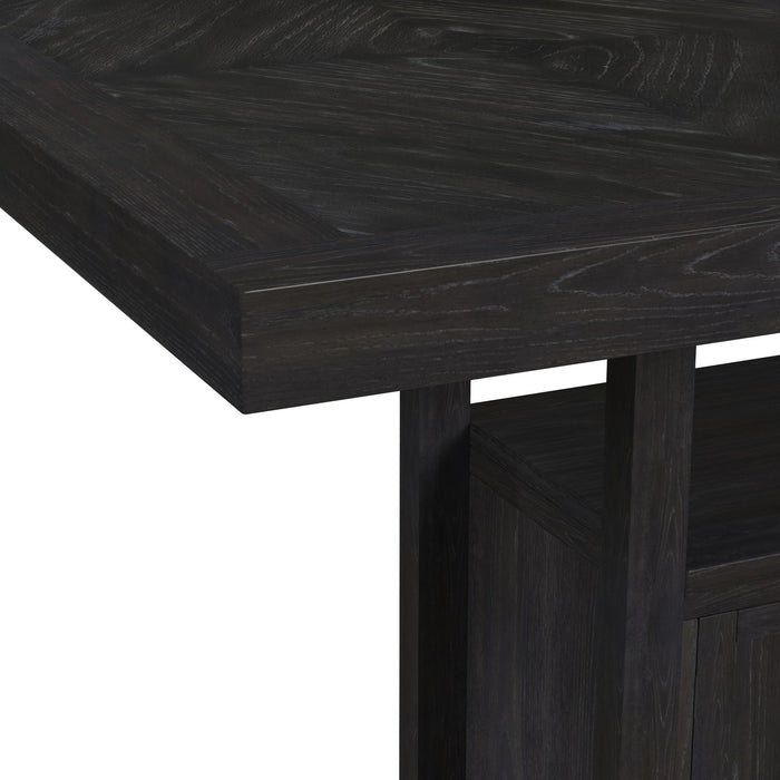 Transcend Counter Table with 20" Leaf in Charcoal
