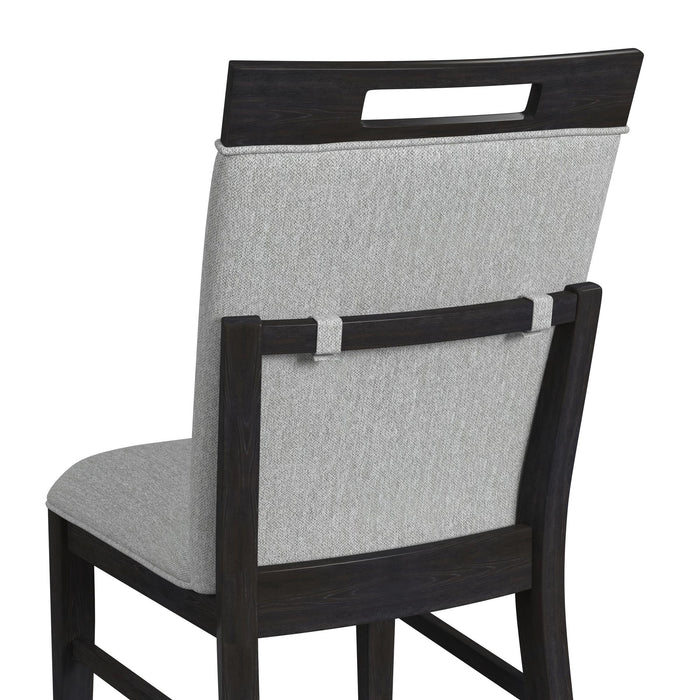 Transcend Standard Height Dining Set in Charcoal-Table and Four Chairs
