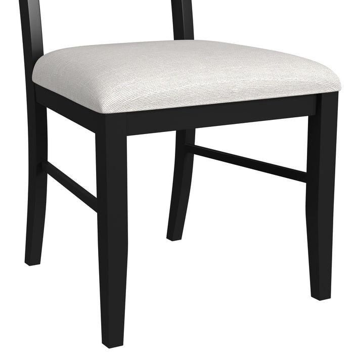 Tulane 6PC Dining Set with Table, 4 Chairs, and Bench in Oak and Black