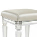 Twenty Nine Dressing Stool W/Acrylic Leg White - Pierce Furniture Gallery