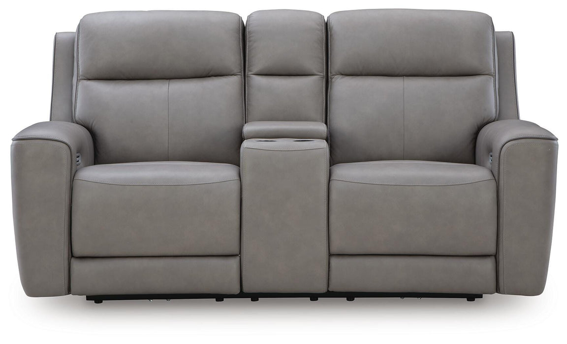 5Z-Comfort Power Reclining Loveseat with Console - Pierce Furniture Gallery