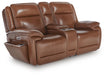 Healy Pier Power Reclining Loveseat with Console - Pierce Furniture Gallery