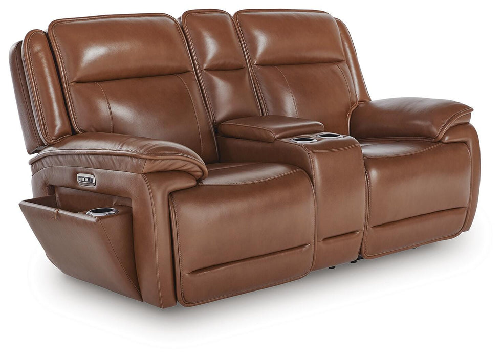 Healy Pier Power Reclining Loveseat with Console - Pierce Furniture Gallery