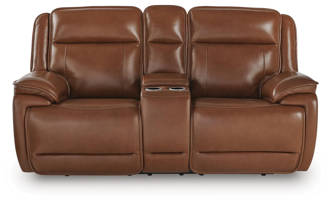 Healy Pier Power Reclining Loveseat with Console - Pierce Furniture Gallery