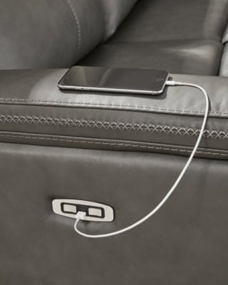 Bleckley Power Reclining Sectional - Pierce Furniture Gallery