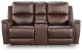 Bleckley Power Reclining Loveseat with Console - Pierce Furniture Gallery