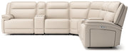 Double Deal Reclining Sectional with 2 Consoles - Pierce Furniture Gallery