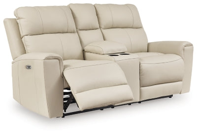 Dahlmoore Power Reclining Loveseat with Console - Pierce Furniture Gallery