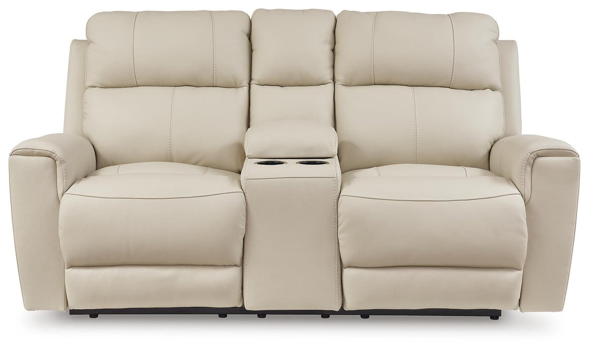 Dahlmoore Power Reclining Loveseat with Console - Pierce Furniture Gallery