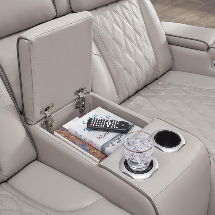 Boyington Power Reclining Loveseat with Console - Pierce Furniture Gallery