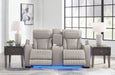 Boyington Power Reclining Loveseat with Console - Pierce Furniture Gallery