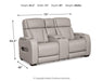 Boyington Power Reclining Loveseat with Console - Pierce Furniture Gallery