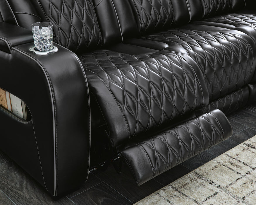 Boyington Power Reclining Loveseat with Console - Pierce Furniture Gallery