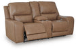 DeepWakes Power Reclining Loveseat with Console - Pierce Furniture Gallery