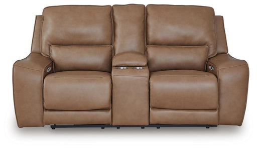 DeepWakes Power Reclining Loveseat with Console - Pierce Furniture Gallery