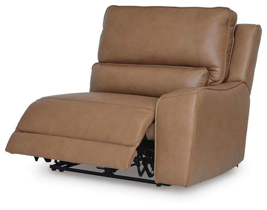 DeepWakes Reclining Sectional with Storage Console - Pierce Furniture Gallery