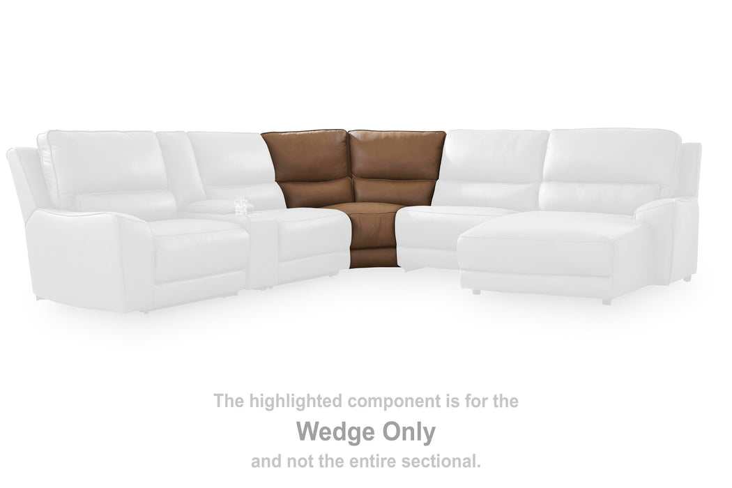 DeepWakes Reclining Sectional with Storage Console - Pierce Furniture Gallery