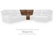 DeepWakes Reclining Sectional with Storage Console - Pierce Furniture Gallery