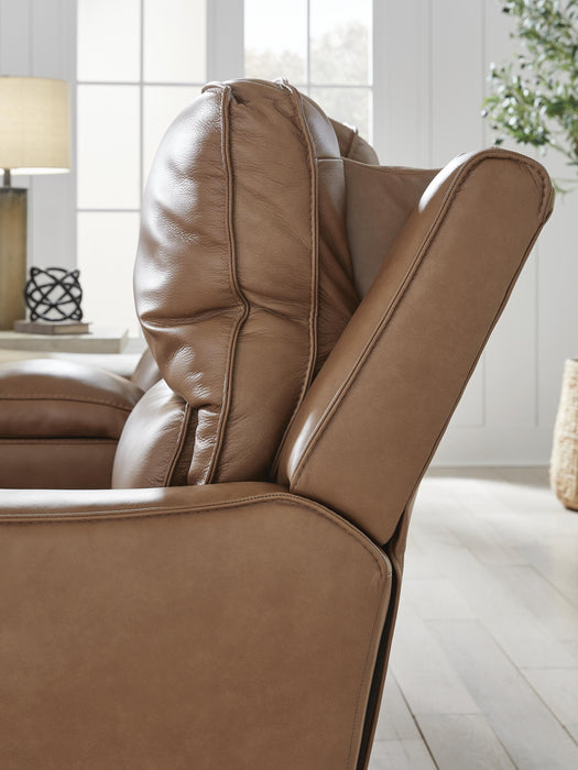 DeepWakes Power Reclining Loveseat with Console - Pierce Furniture Gallery