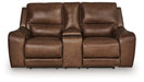 DeepWakes Power Reclining Loveseat with Console - Pierce Furniture Gallery