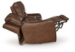 DeepWakes Power Reclining Loveseat with Console - Pierce Furniture Gallery